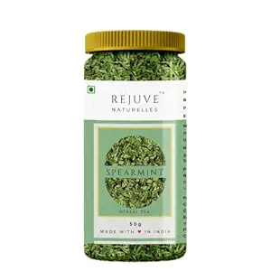 Premium Spearmint Tea 50 g | Freshly Packed and Natural Herbal Tea for PCOS,PCOD | Sufficient for 45 Cups of Herbal Tea | Caffeine-Free | Premium PET Jar