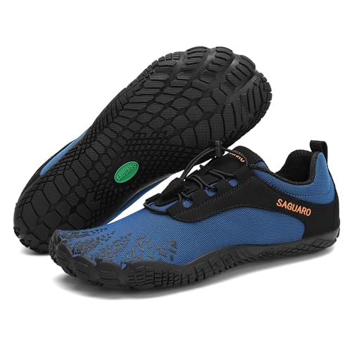 SAGUARO Barefoot Shoes for Men – Wide Toe Box Zero Drop Minimalist Shoes Trail Runner Sneakers