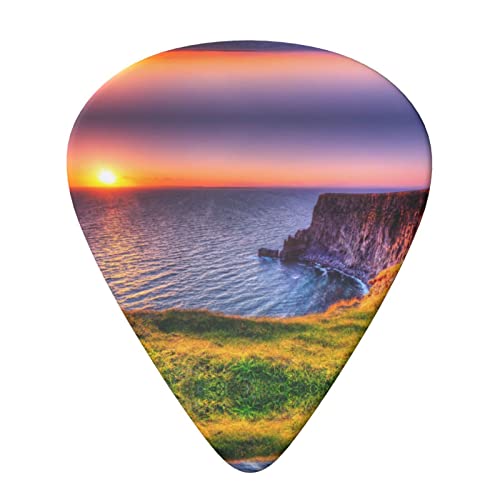 Ireland Sunset Seascape Lot de 6 médiators pour guitare acoustique, guitare électrique, basse, ukulélé – fins, moyens et… - Les Beatles, Paul McCartney, John Lennon, RIngo Starr, George Harrison Ireland Sunset Seascape Lot de 6 médiators pour guitare acoustique, guitare électrique, basse, ukulélé – fins, moyens et… – Image 4
