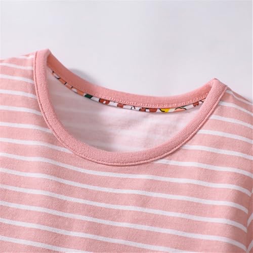 Youlebao Little Girls Short Sleeve Summer Dress Easter Casual Applique Tunic Shirt Playwear Cotton Dresses3