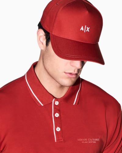 Image of Armani Exchange Men's Small Contrast Logo Baseball Hat