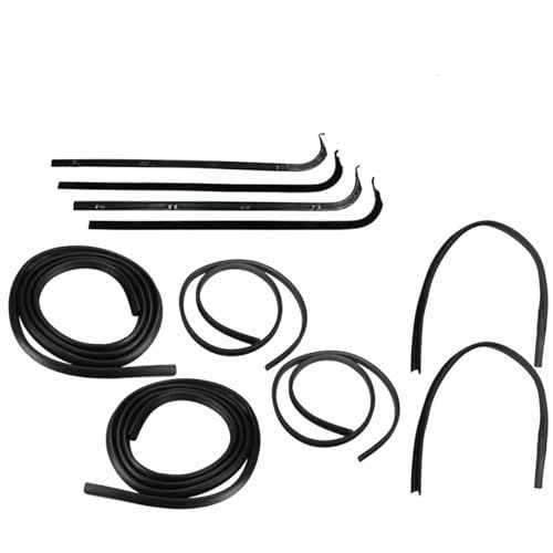 zxhhxkAn Door & Window Run Channel Sweeps Seals Kit for Ford for F250 1967-1970 for F350 1967-1970 for F- 100 1967-1970 Truck KF1003-10