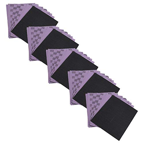 Papier abrasif pour ponceuse oxyde d'aluminium grain mixte abrasif lot de 50 feuilles
