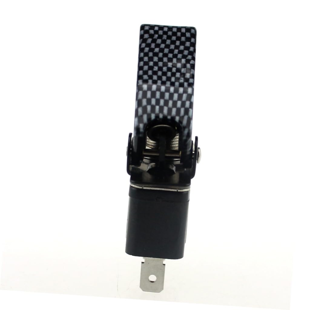 STOBAZA Ignition Switch Black Cover Marine Toggle with Yacht Racing The Switch 20a Race Car Illuminated Button 12v LED Toggle