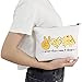 POFULL Funny Mac and Cheese Love Food Gift Peace Love Mac and Cheese Cosmetic Bag Macaroni And Cheese Gift (peace love mac bag)