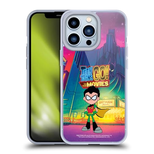 Head Case Designs Officially Licensed Teen Titans Go! to The Movies Robin Character Art Gel Case [Military Grade Protection] Compatible with Apple iPhone 13 Pro and Compatible with MagSafe