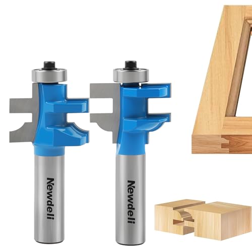 Image of Ogee Rail and Stile Router Bit Set, Newdeli 1 /2 Shank Tungsten Cabinet Edged Door Router Bit, Raised Panel Milling Cutter Tools, for Doors, Frames, Cabinets and More