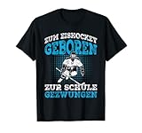 Zum Eishockey geboren Hockey Eishockeyspieler Geschenk T-Shirt