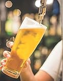 pils richtig zapfen  Bier Tasting Buch: Dein persönliches Verkostungsbuch zum selber ausfüllen ♦ für über 100 verschiedene Bier Sorten, Craft Beer, Pils, Pale Ale oder IPA ... A4+ Format ♦ Motiv: Bier zapfen
