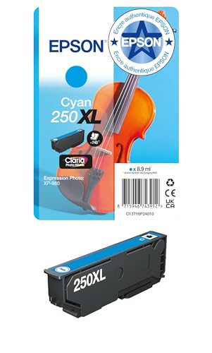 Epson 250XL 8.9 ml cyan original blister cartouche d'encre pour PN: C11CL95402 - vue 4