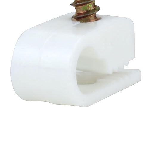 Miniatura 7 de Skywalker Clips flexibles para tornillos de un solo cable (paquete de 100 unidades, color blanco)