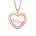 Produktbild s.Oliver Damen Kette 42+3cm mit Anhänger Herz 925 Sterling Silber rosévergoldet Perlmutt
