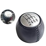 Yoegerery Pommeau de levier de vitesses manuel en cuir pour Alfa Romeo GT 147 166 3.2 V6 (cuir, vitesse 6R)