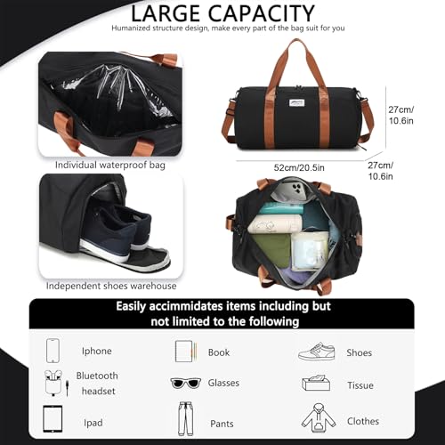 BESMART Gym Bags for Men with Side Pocket,38L Large Sports Gym Duffle Bag by BESMART - Used condition - Image 3