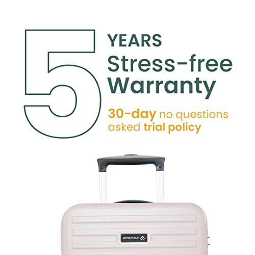 Image of Assembly Hard Shell Cabin Luggage 55 cms - Premium Polycarbonate Trolley Bag -20 Inches - Lightweight Cabin Bag for Flight -Desert Ivory