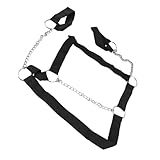 GLOGLOW Strong's Strong Chiccole per la Catena di Metallo Maschile, Fascia Elastica Regolabile, Cinghie per il Torace della Parte Superiore per la Forte Cassetta della Catena di Metallo Pura di immagine