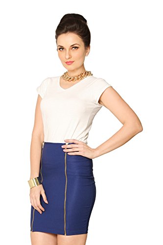 Image of Miss Chase Women's Maroon Super Soft V-Neck Short Sleeves Cotton Solid Regular Fit T-Shirt