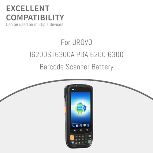 HBL6200 Battery for UROVO I6200S i6300A PDA 6200 6300 Barcode Scanner Battery with The Capacity 3.8V 4000mah/15.2wh Upgraded Version New Li-ion Battery Replacement - Thumbnail 3