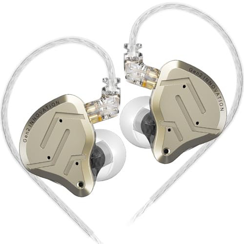 KZ ZSN PRO 2 HiFi IEM �C���z���A�_�C�i�~�b�N�h���C�o�[�ƃo�����X�A�[�}�`���A�n�C�u���b�h�C���C���[�w�b�h�t�H���AKZ �d�ቹ���y�L���C���z�� (�S�[���h�A�}�C�N�Ȃ�)