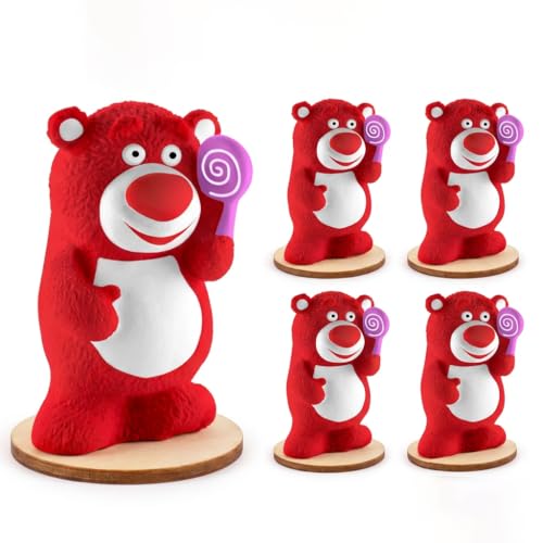 Image of Spartan Kids Paint Your Own Bear Piggy Bank for Kids, DIY Watercolor Craft Activity Set with Lock, Creative Money Saving Box for Boys and Girls, Best Birthday Party Return Gift (5, Bear)