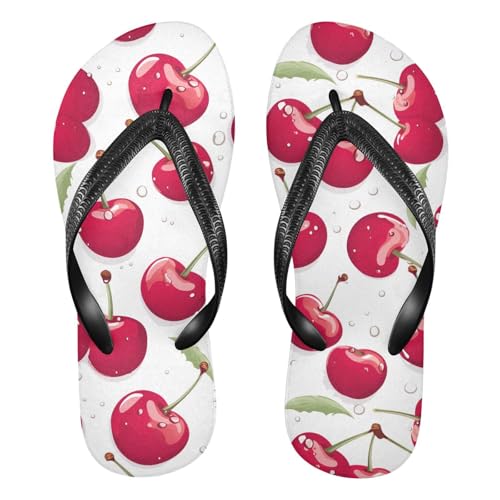 RunningBear Cherries Red Womens Flip Flops Sandals Women Sandals Comfortable