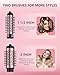 ANWA Rotating Hair Dryer Brush, 4-in-1 Hot Air Styler and Rotating Brush, Rotating Blow Dryer Brush with 2 Detachable Brushes(1.5