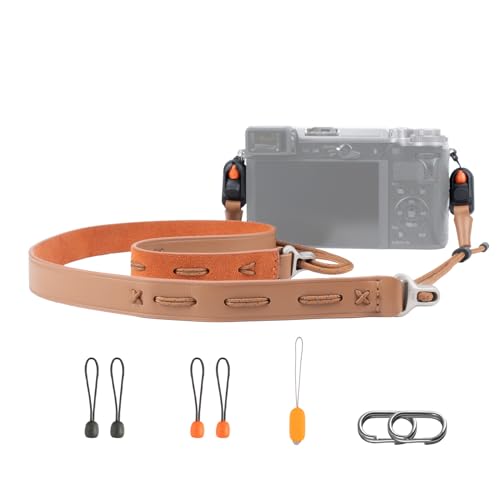 PGYTECH Camera Shoulder Strap Slim Vintage Style, Adjustable 32.2-53.5in Quick