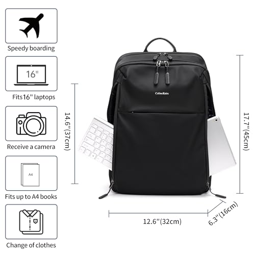 Men's Travel Backpack with Laptop Compartment, Waterproof Carry-On Backpack for Business, Work & Weekend Trips3