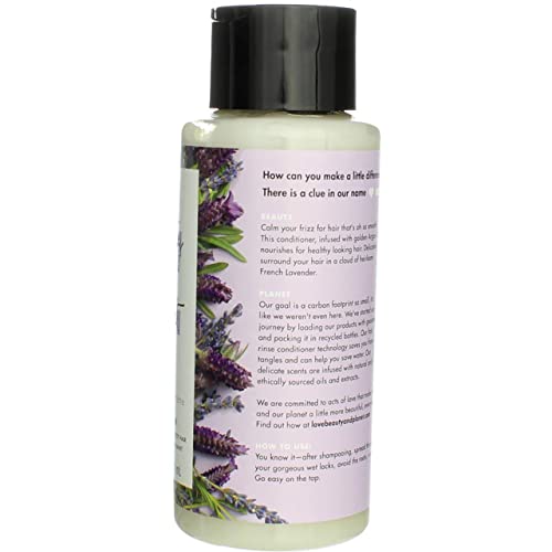Love Beauty And Planet 519472 Smooth & Serene 100% Biodegradable Conditioner Moisture Conditioner For Frizz Control Argan Oil & Lavender Vegan Conditioner 0% Silicones thumb #3