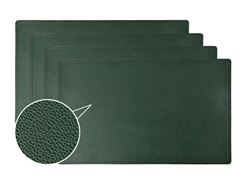 Vinyl Waterproof Placemats, Pu Table Mats, Set Of 4, Stain Resistant, Heat Resistant, Non-Slip Easy To Clean For Kitchen Dining Table,Conference Table #TOP12