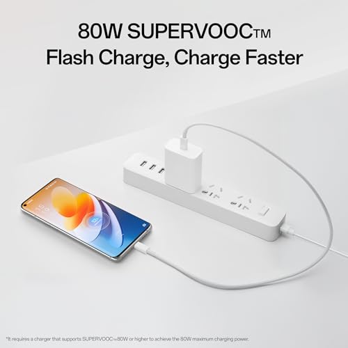 Image of OPPO Original (6 months Offical Warranty) Type-C to Type-C SUPERVOOC 8A Flash Charging, Suitable for Android Smartphones-DL149 White