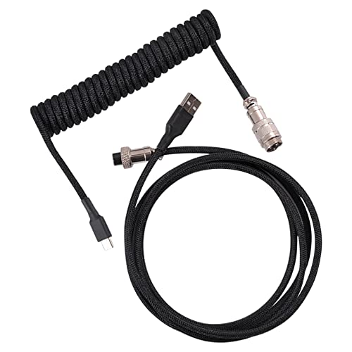 Image of CALANDIS USB Type C Cable Universal Charging for Mechanical Keyboard Black