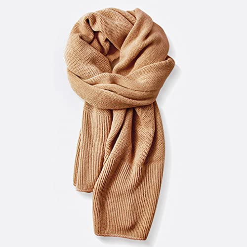 Cobplns Écharpes Automne Hiver Foulards épaisse en Tricot Torsadé Long Scarf Grande écharpe Chaude/Neutre/Ultra Doux/Épais/Couleur Unie/Cache-Cou/Cadeau/Acrylique,A-45x180cm/17.7x70.9inch Cover
