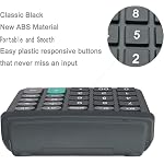 Calculators, Large Button Calculator with Angled LCD Display 12-Digit Dual Power Handheld Desktop Feature for Office, School, Home(Black, Pack of 5) - Image 4