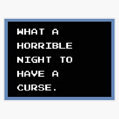 Castlevania - What A Horrible Night To Have A Curse Bumper Sticker Window Vinyl Decal 5