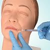 Injection Face Training Model for Injection Practice, Silicone Mannequin Face, Multi-Directional Injection Training Facial Model for Medical Students, Estheticians