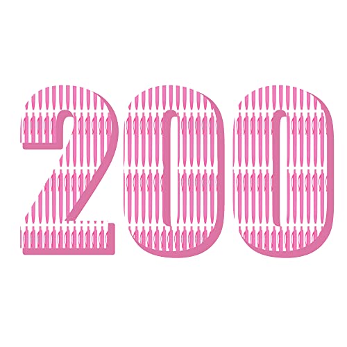 deegtran Pens Bulk, 200 Pack No Bleed Pink Barrel Click Pens, Wholesale Retractable Ballpoint Pens, Pens Medium Point, Smooth Ink Pens, 1.0MM Black Ink