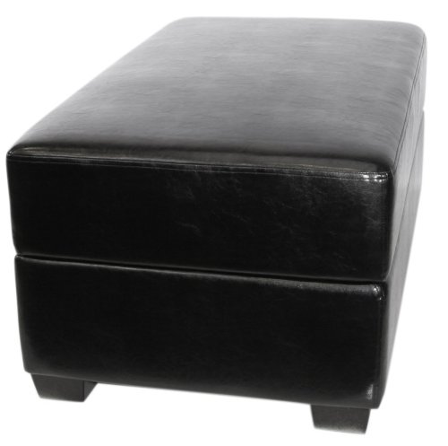 AK Rock Box Gaming and Storage Ottoman with Drum Lift (Black)