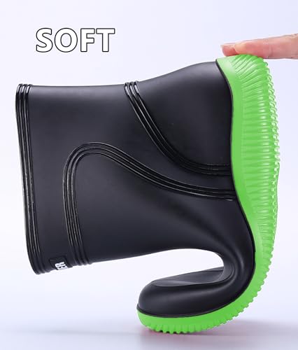 Image of Boots Men Rain Boots Outdoor Garden Waterproof Ankle Rain Shoes