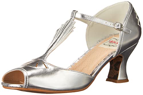 Escarpins Bettie Page BP253-rose en satin élégant pour des soirées d'exception