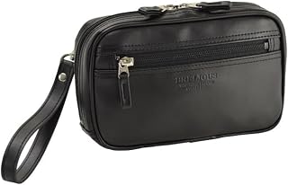[Bag Express] セカンドバッグ ベルトポーチ 21cm 集金 バッグ 4層仕切 スピードケース BRELIOUS 25899 雨の日も安心の 軽量合成皮革 日本製 豊岡製鞄 小切手 現金 小銭 冠婚葬祭 鞄倶楽部