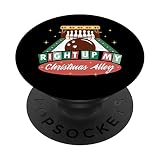 Christmas Bowling Bowlen Strikes Strike King Rockabilly Pins PopSockets mit austauschbarem PopGrip