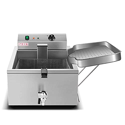 Profi Gastronomie Fritteuse 30l Edelstahlfritteuse Handelsübliche Elektrische Fritteuse 60~200°c Automatische Konstante…