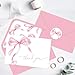 Whaline 24Pcs Pink Bow Thank You Cards with Envelopes and Stickers Watercolor Bow Greeting Cards Pink Blank Note Cards for Wedding Birthday Bachelorette Baby Shower Party Supplies