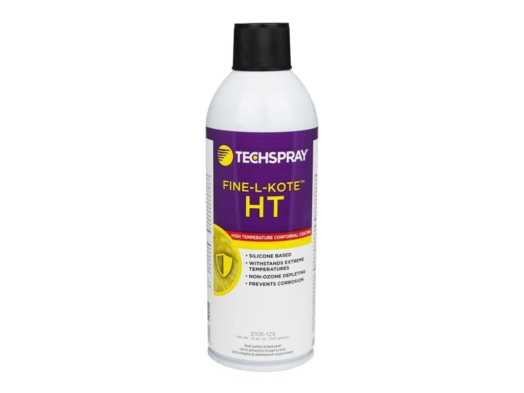 TechSpray 2106-12S Conformal Coating; 12 Oz. Aerosol; SR Silicon; 24 Hr Cure Time; Thermal Shock 5 by Materro(tm)