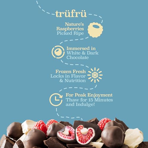 Tru Fru 870F Nature'S Raspberries Frozen Fresh In White & Dark Chocolate thumb #4