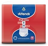 Attends Pull-Ons 8M, Einmalhose, bei mittlerer Blasenschwäche, Größe M, 4 x 16 St