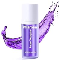 zahnpasta weisse zähne, Purple Whitening Zahnpasta 30ml – Lila Farbkorrektor Zahnpasta gegen Zahnverfärbungen, Tiefenreinigung & Zahnschmelzschutz, Frischer Atem, Ohne Fluorid