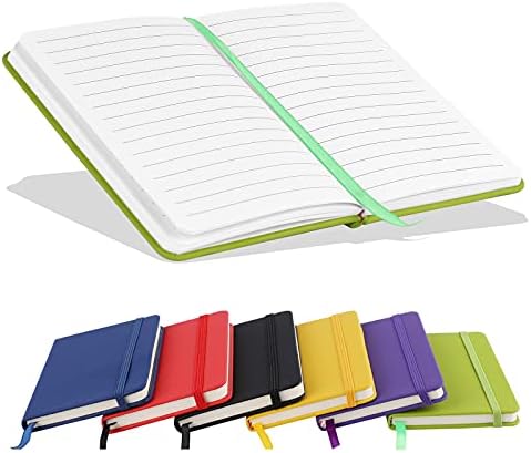 A6 Notebook, Pocket Notebook Small Notebooks Hardback Notebooks A6 Notepad Journal 160 Pages (80 Sheets)- Red