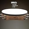 Meinl Percussion Traditional Headed Tambourine - With Goat Skin Head - 10-inch Diameter - Siam Oak / Steel, Walnut Brown / Natural (TAH2WB) #4